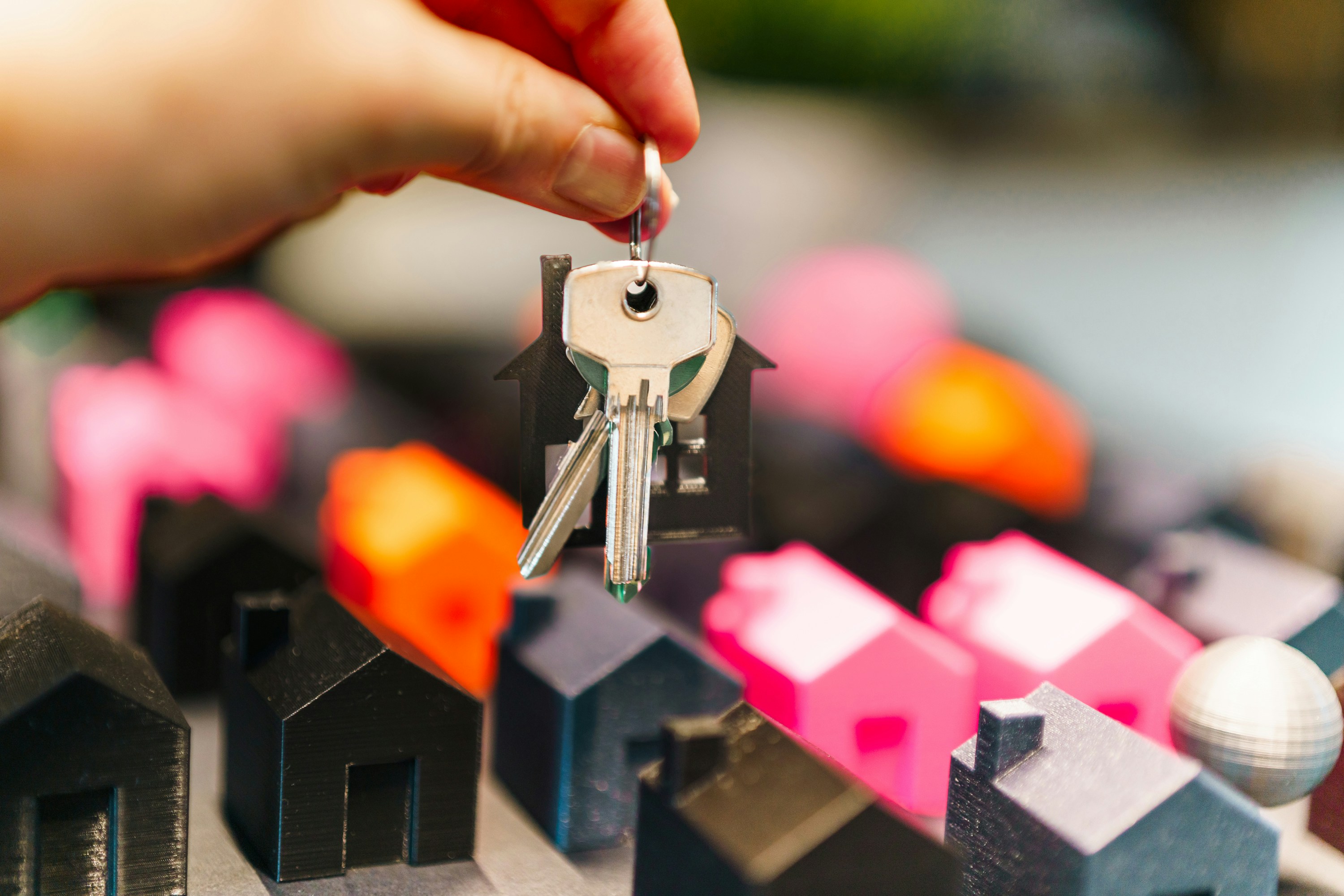 House keys and model home