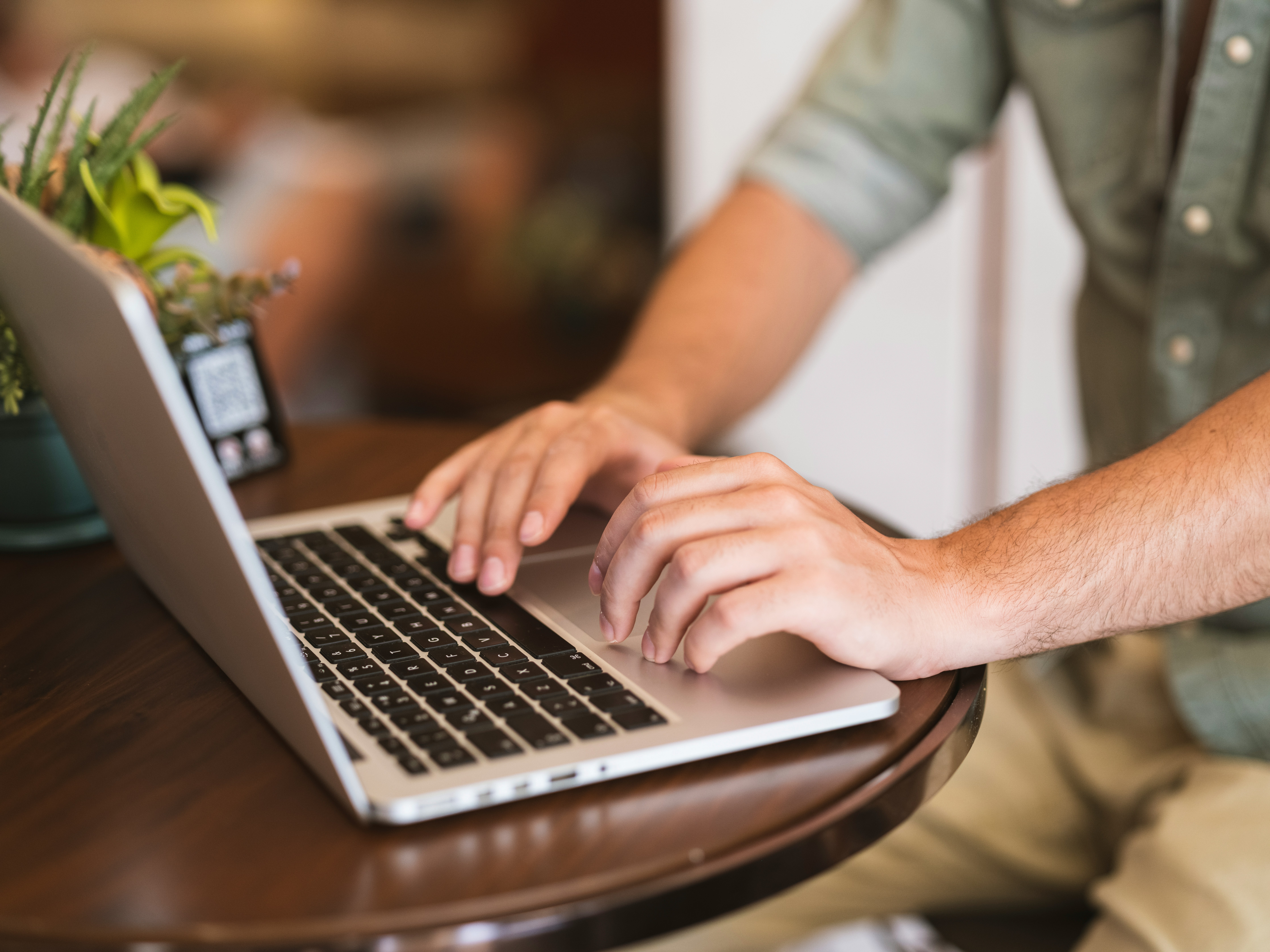 Person at laptop